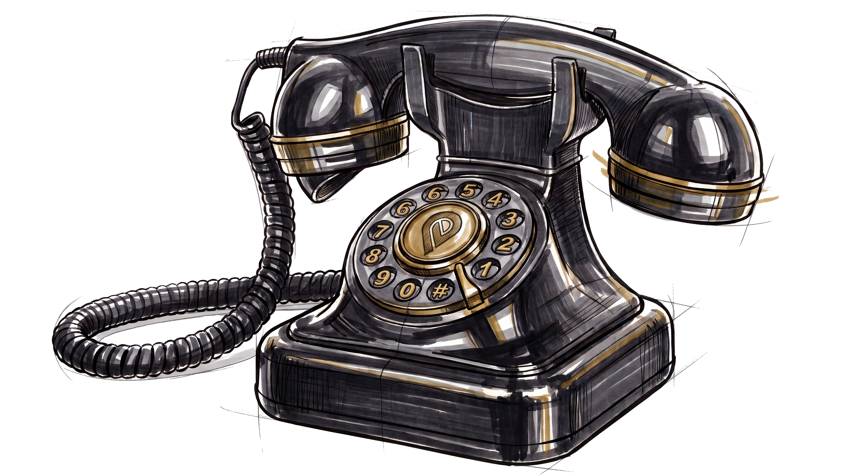 A ringing phone, answered