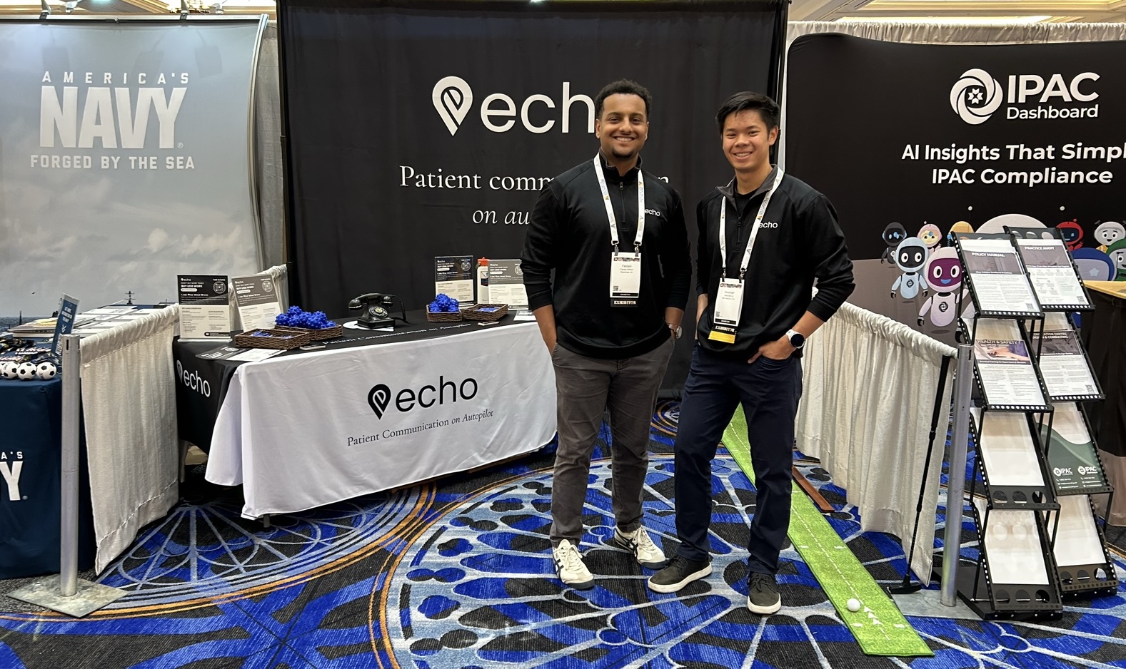 The Echo founders at the AGD 2026 booth